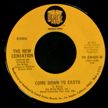 The New Censation - I've Got Nothin' But Time / Come Down To Earth side B