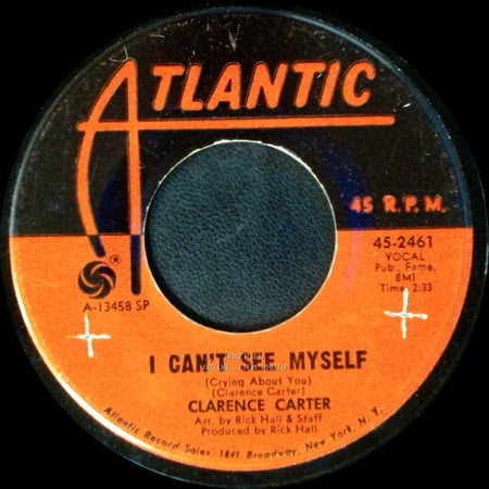 Clarence Carter - Looking For A Fox / I Can't See Myself (Crying About You) side B