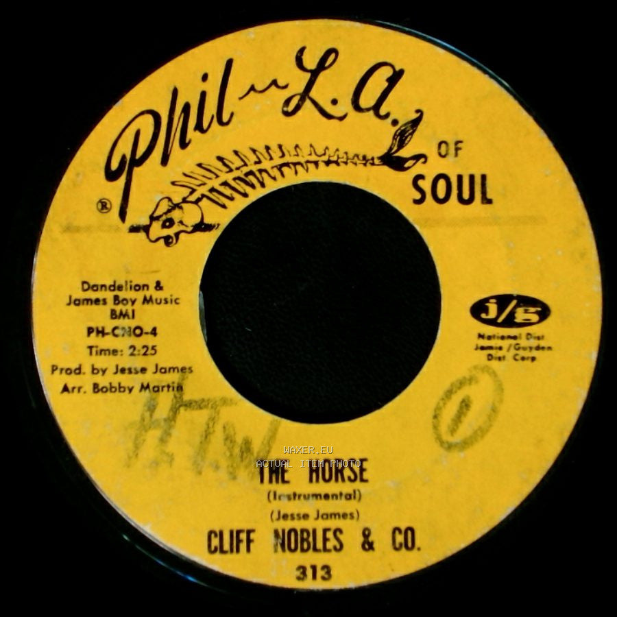 Cliff Nobles / Cliff Nobles & Co. - Love Is All Right / The Horse (Instrumental) side B