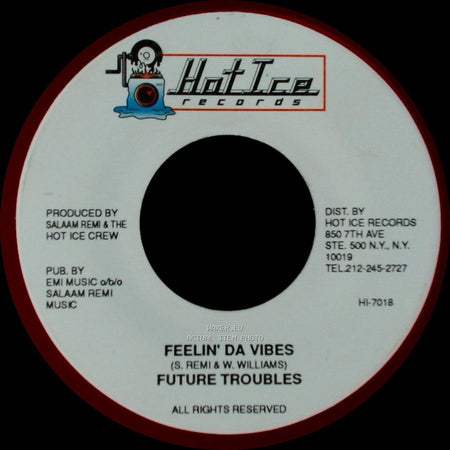 Hot Ice Crew / Future Troubles - Dangerbus Riddim Version / Feelin' Da Vibes side B