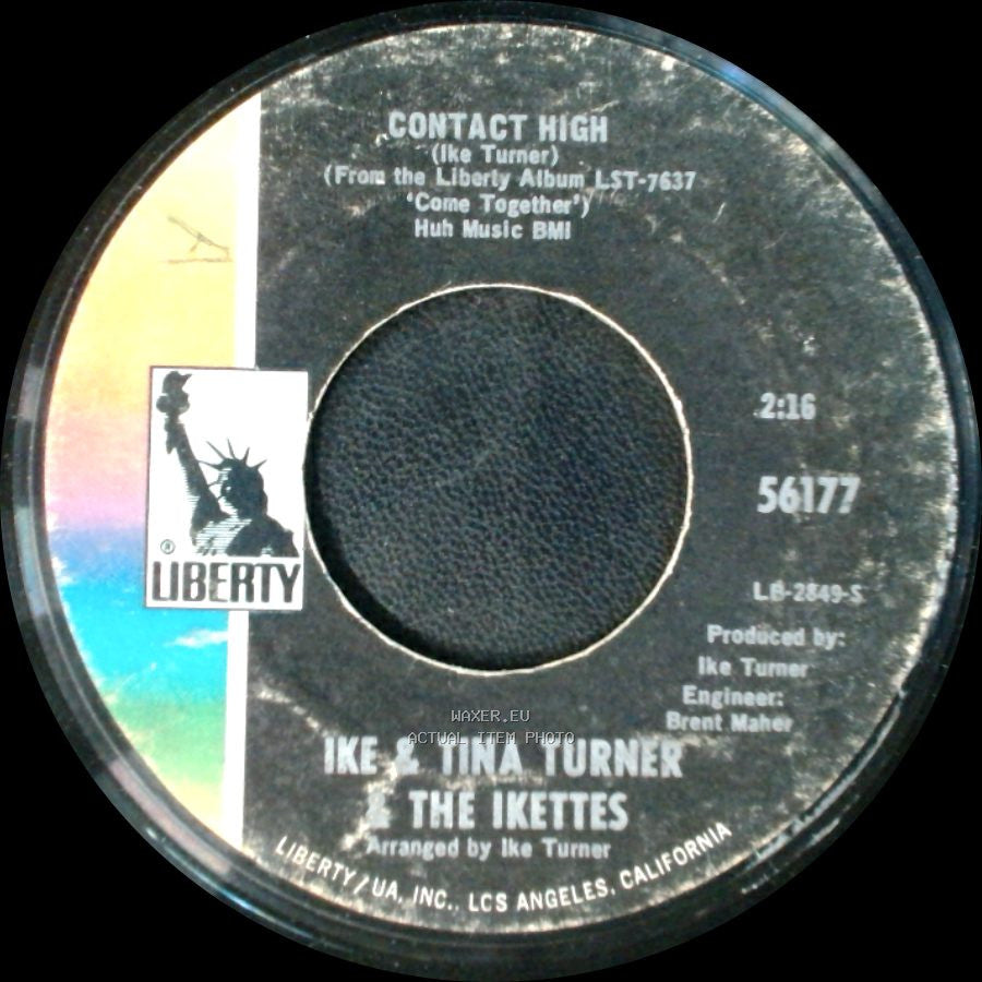 Ike & Tina Turner & The Ikettes - I Want To Take You Higher / Contact High side B
