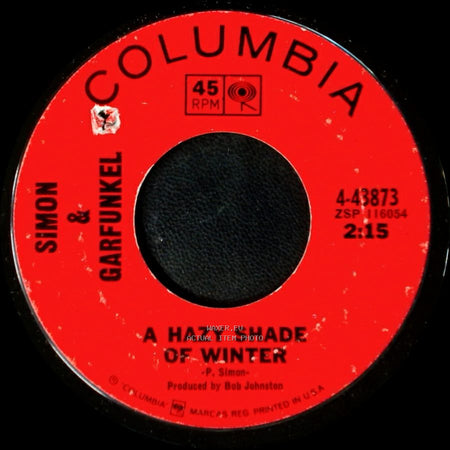 Simon & Garfunkel - A Hazy Shade Of Winter / For Emily, Whenever I May Find Her side A