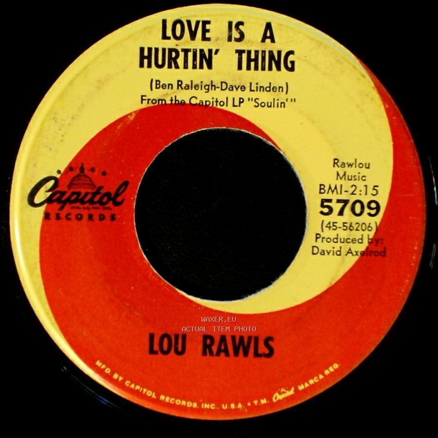 Lou Rawls - Love Is A Hurtin' Thing / Memory Lane side B