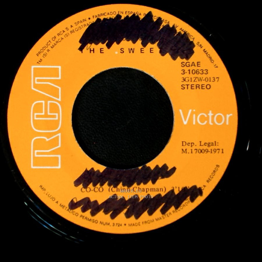 The Sweet - Co-Co / Done Me Wrong Or Right (Me Ha Hecho Mal O Bien) side A