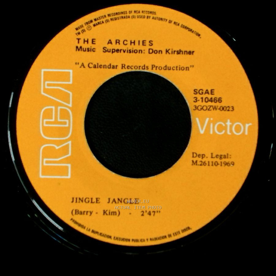 The Archies - Jingle Jangle / Justine side A