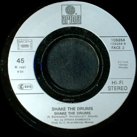 Afrika Bambaataa / Time Zone/Shake - Shake The Drums / Shake side A