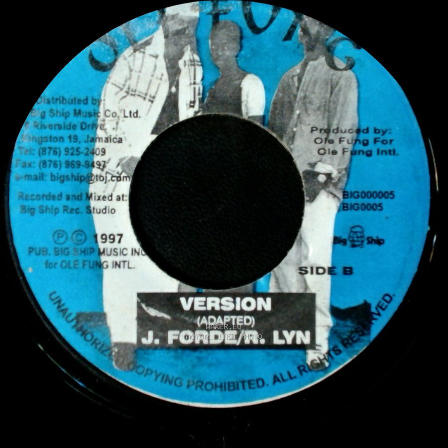 Tyrical Bobby Treasure - Old Time Ska / Version (Adapted) J. Forde / R. Lyn side B
