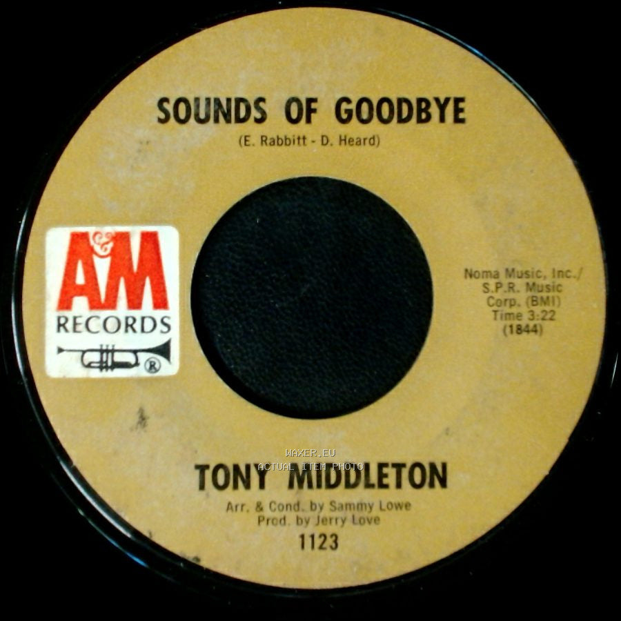 Tony Middleton - Harlem Lady / Sounds Of Goodbye side B
