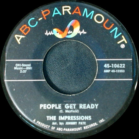 The Impressions - I've Been Trying / People Get Ready side B