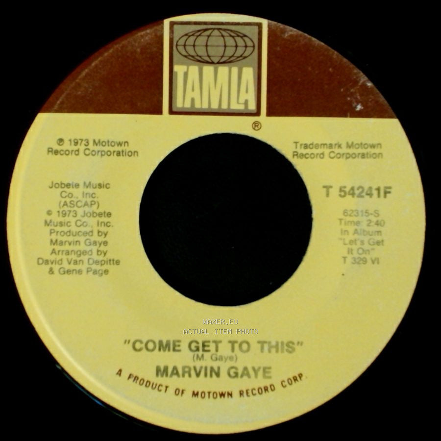 Marvin Gaye - "Come Get To This" / Distant Lover side A