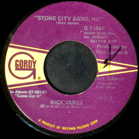 Rick James - High On Your Love Suite / Stone City Band, Hi! side B