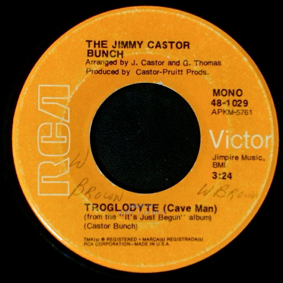 The Jimmy Castor Bunch - I Promise To Remember / Troglodyte (Cave Man) side B
