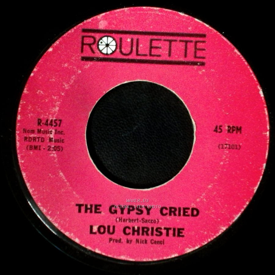 Lou Christie - The Gypsy Cried / Red Sails In The Sunset side A