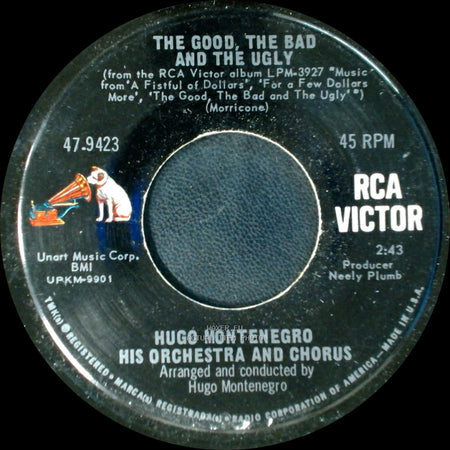 Hugo Montenegro His Orchestra And Chorus - The Good, The Bad And The Ugly / March With Hope side A