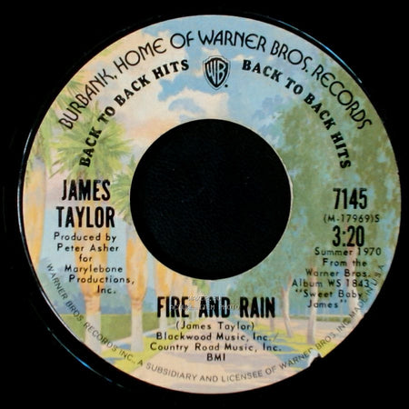 James Taylor - Fire And Rain / Country Road side A
