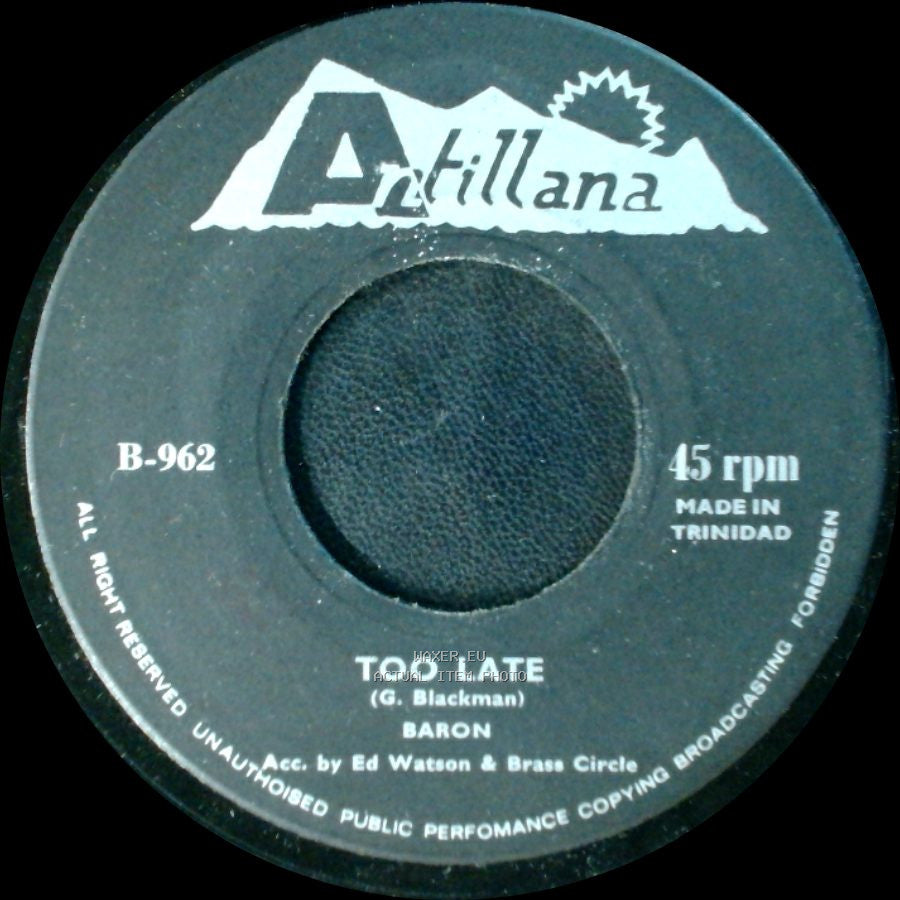 Baron - Too Late / Severe Licking side A