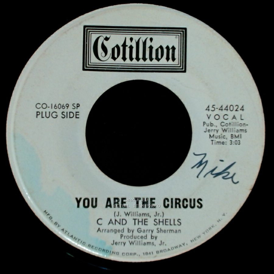 C And The Shells - I've Fallen In Love / You Are The Circus side B