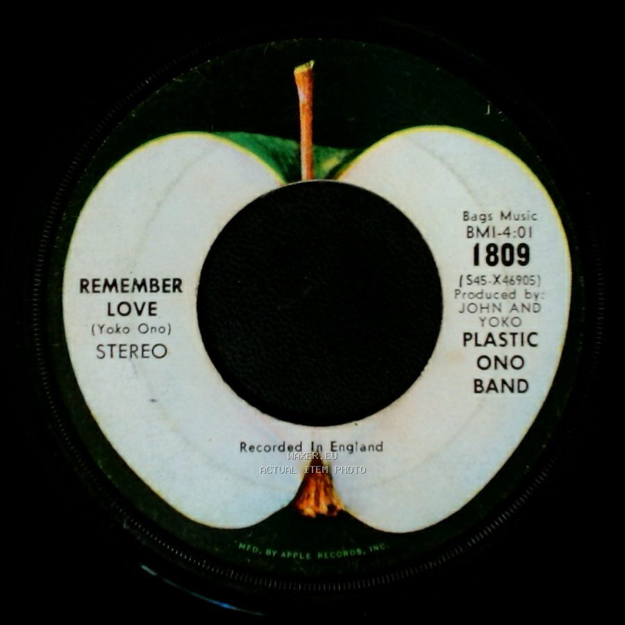 Plastic Ono Band - Give Peace A Chance / Remember Love side B