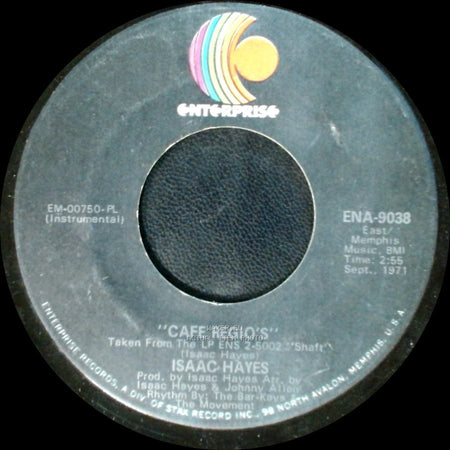 Isaac Hayes - Cafe Regio's / Theme From Shaft side A