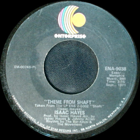 Isaac Hayes - Cafe Regio's / Theme From Shaft side B