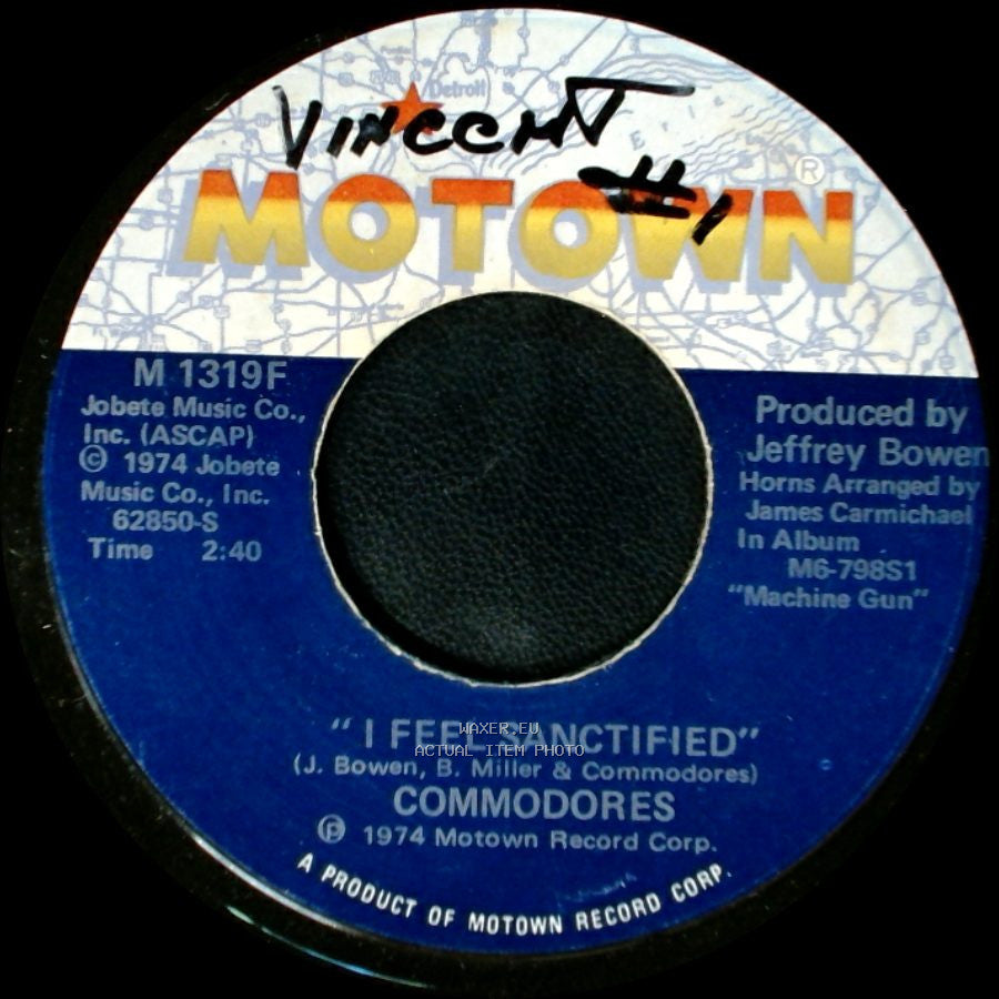 Commodores - I Feel Sanctified / It Is As Good As You Make It side A