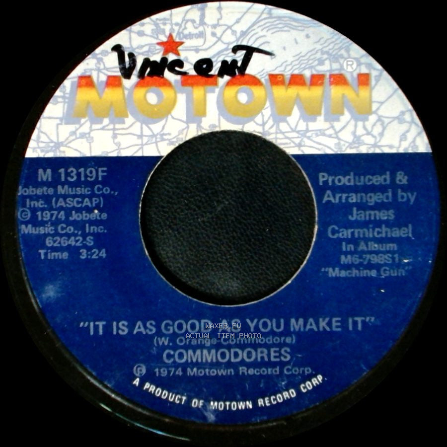 Commodores - I Feel Sanctified / It Is As Good As You Make It side B