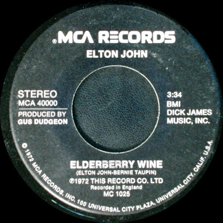 Elton John - Elderberry Wine / Crocodile Rock side A