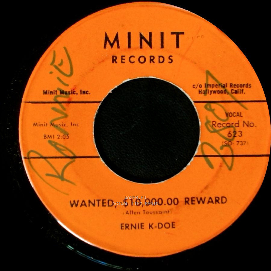 Ernie K-Doe - Wanted, $10,000.00 Reward / Mother-In-Law side A