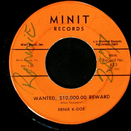 Ernie K-Doe - Wanted, $10,000.00 Reward / Mother-In-Law side A