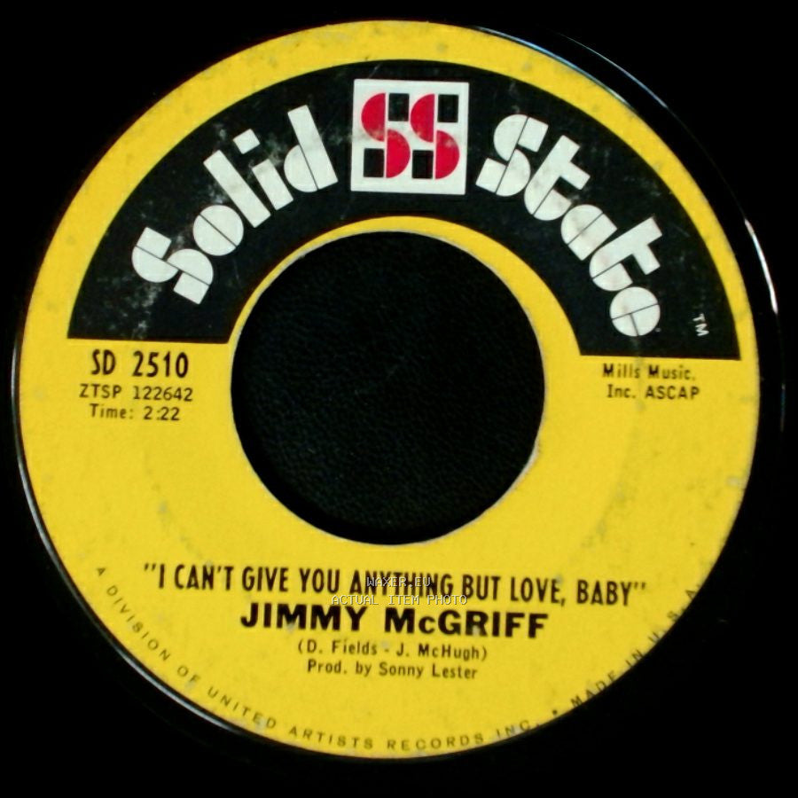 Jimmy Mcgriff - I Can't Get No Satisfaction / I Can't Give You Anything But Love, Baby side B