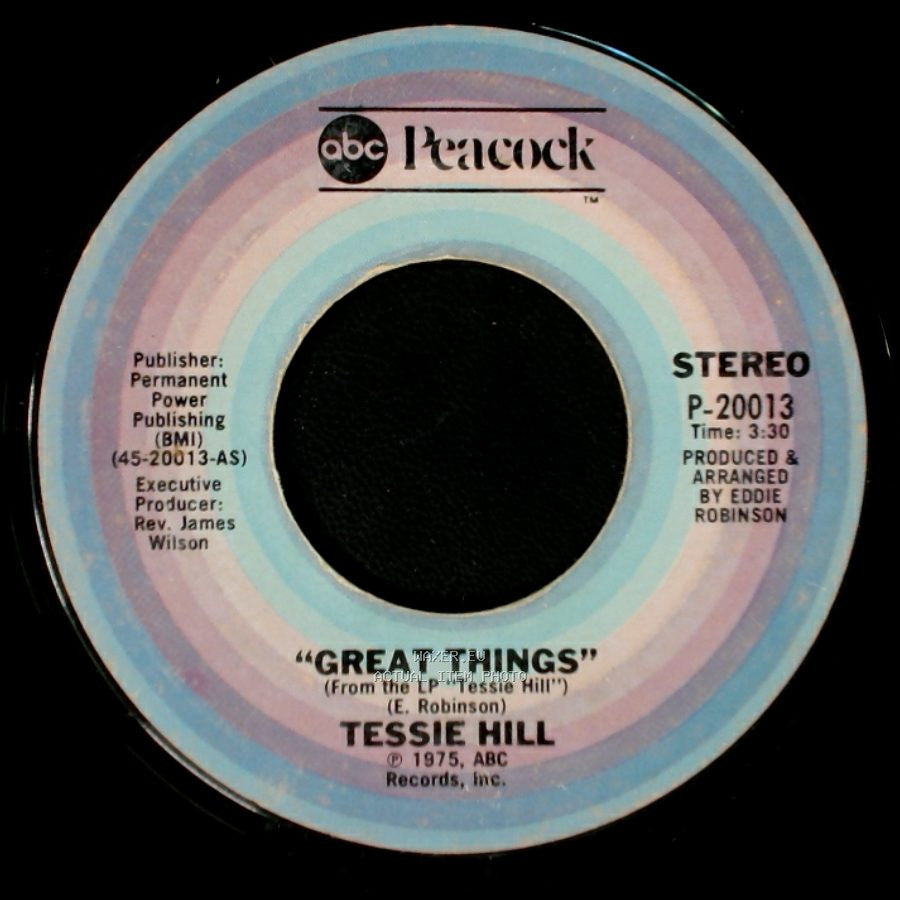 Tessie Hill - Show Me What You Want / Great Things side B