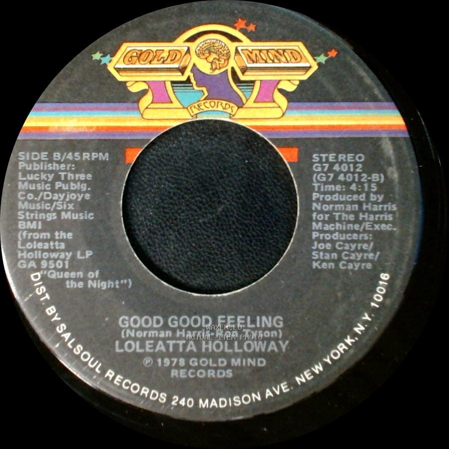 Loleatta Holloway And Bunny Sigler / Loleatta Holloway - Only You / Good Good Feeling side B