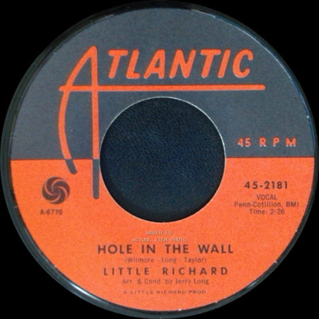 Little Richard - Crying In The Chapel / Hole In The Wall side B
