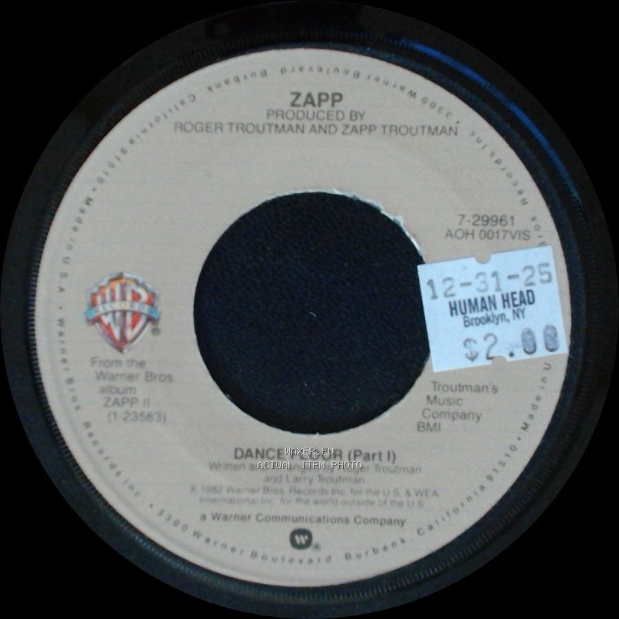 Zapp - Dance Floor (Part Ii) / Dance Floor (Part I) side B