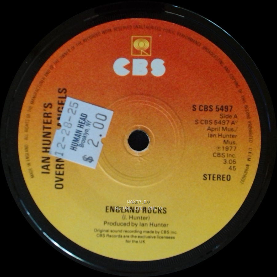 Ian Hunter's Overn Angels / Ian Hunter's Overnight Angels - England Rocks / Wild N' Free side A