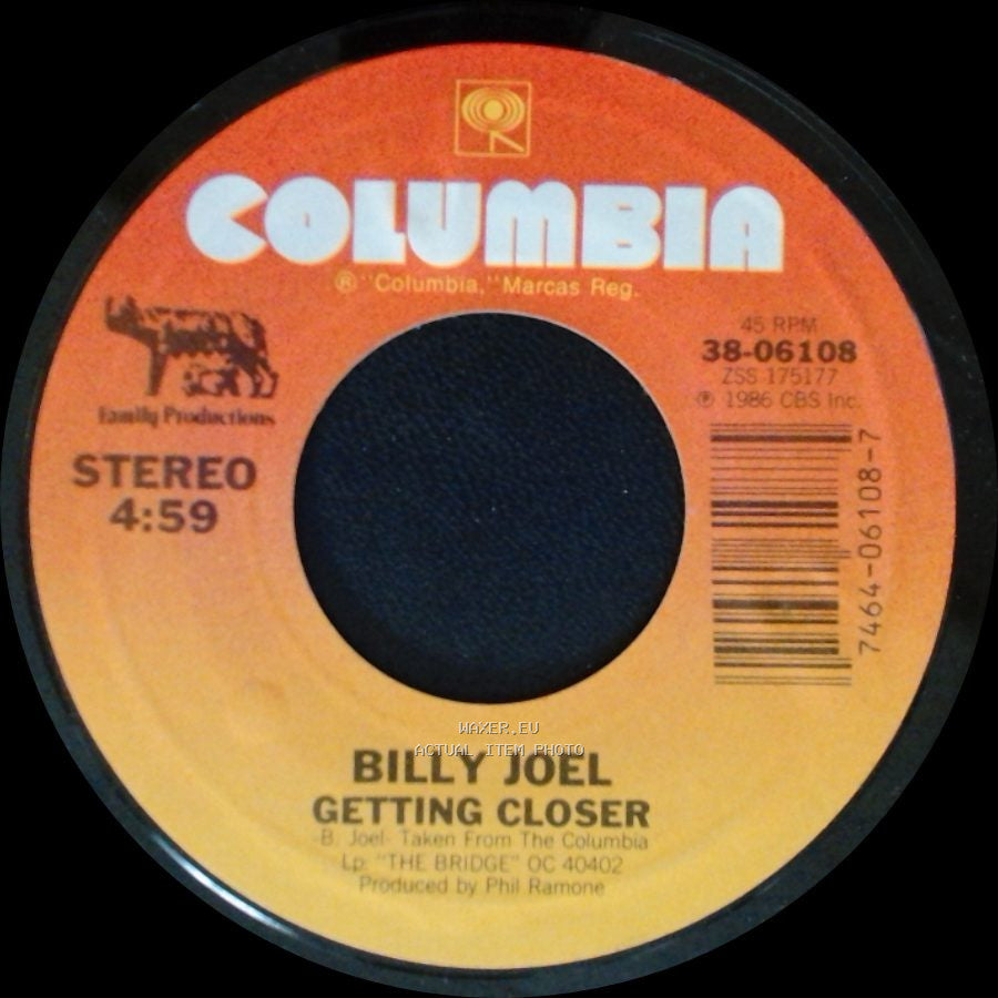 Billy Joel - A Matter Of Trust / Getting Closer side B