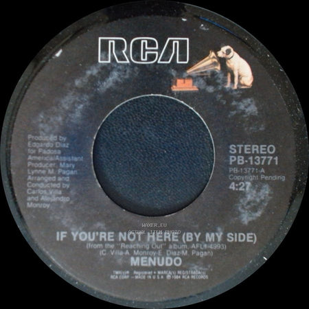 Menudo - If You're Not Here (By My Side) / That's What You Do side A