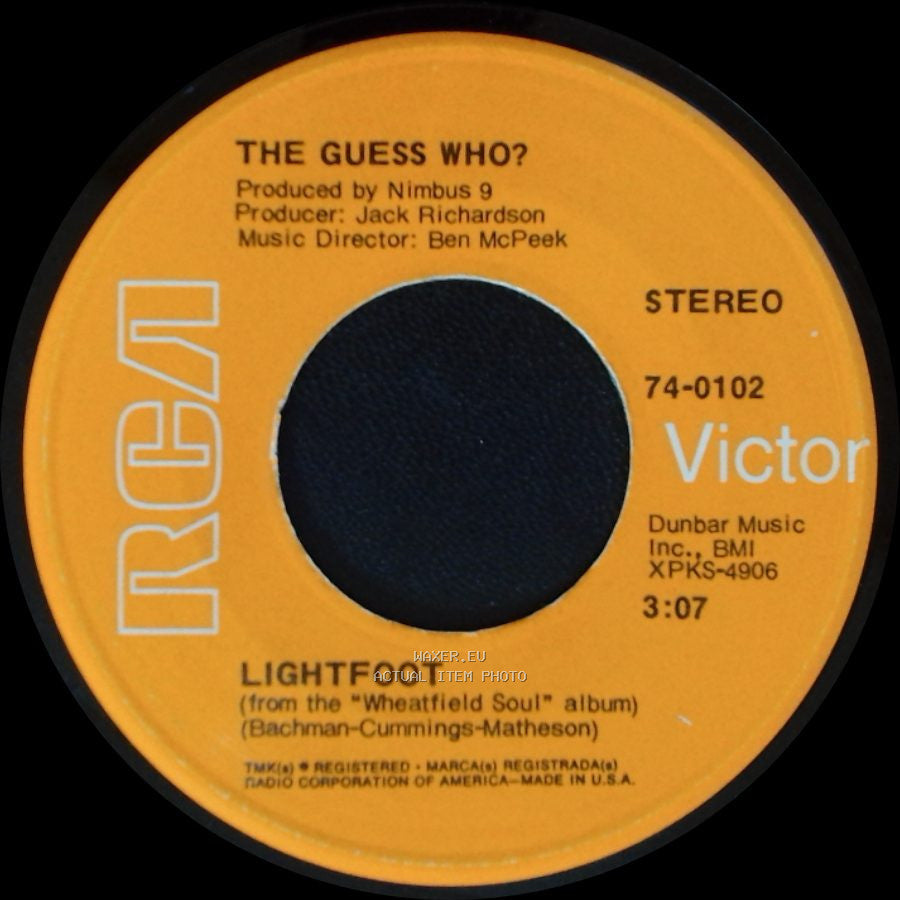 The Guess Who? - Lightfoot / These Eyes side A