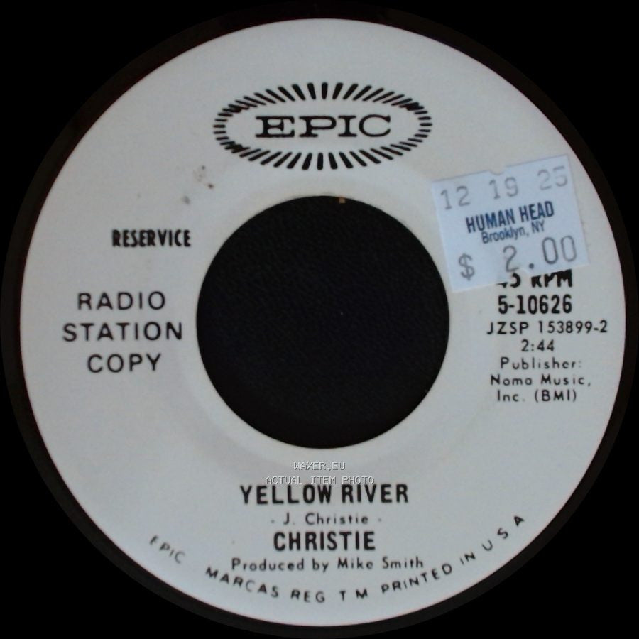 Christie - Yellow River / Yellow River side A