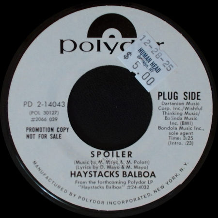 Haystacks Balboa - Spoiler / Bruce's Twist side A