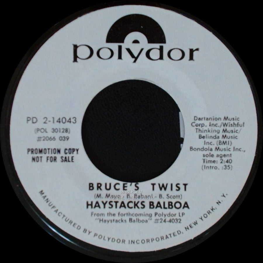 Haystacks Balboa - Spoiler / Bruce's Twist side B
