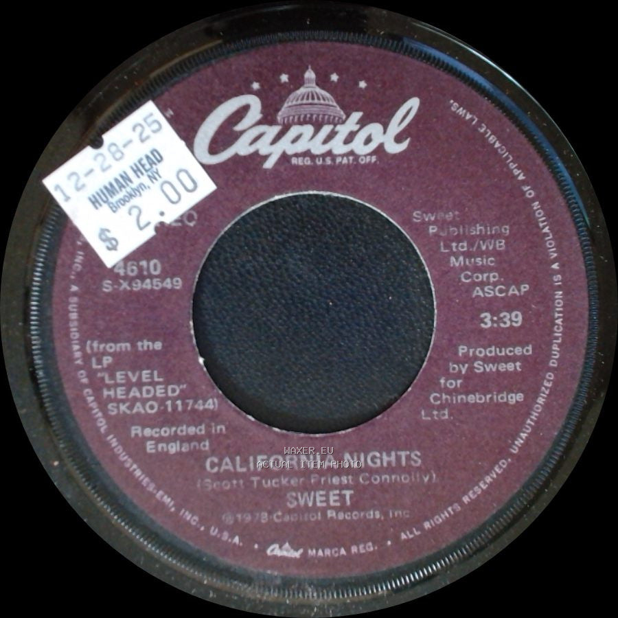 Sweet - California Nights / Dream On side A