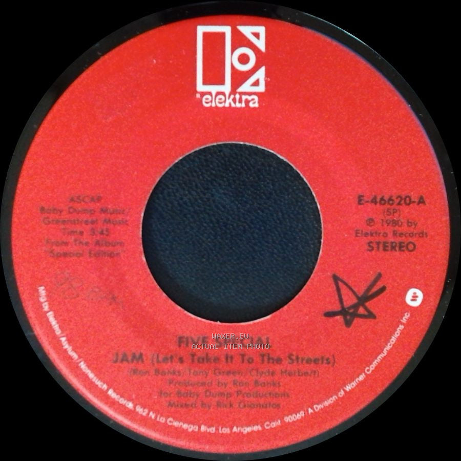 Five Special - Jam (Let's Take It To The Streets) / Had You A Lover (But You Let Her Go) side A