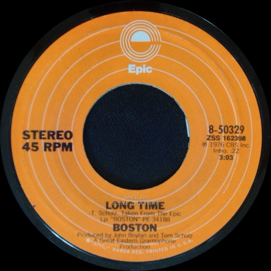 Boston - Let Me Take You Home Tonight / Long Time side B