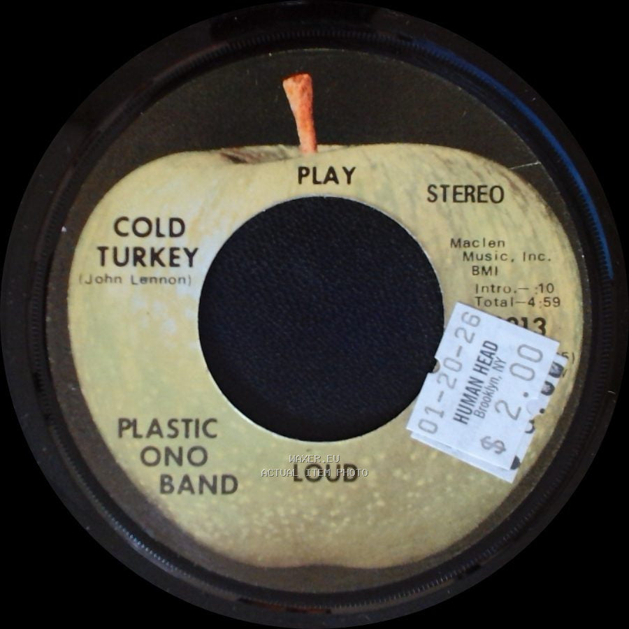 Plastic Ono Band - Don't Worry Kyoko (Mummy's Only Looking For A Hand In The Snow) / Cold Turkey side B