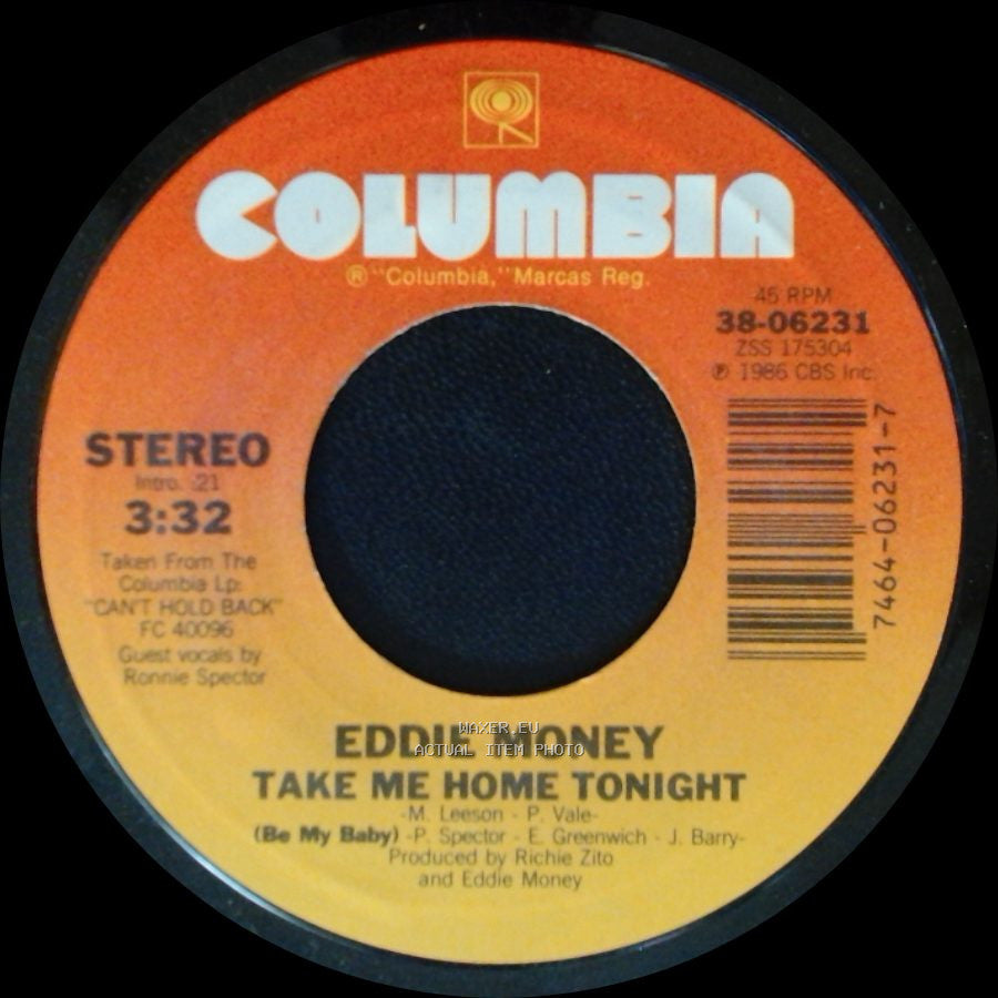 Eddie Money - Calm Before The Storm / Take Me Home Tonight side B