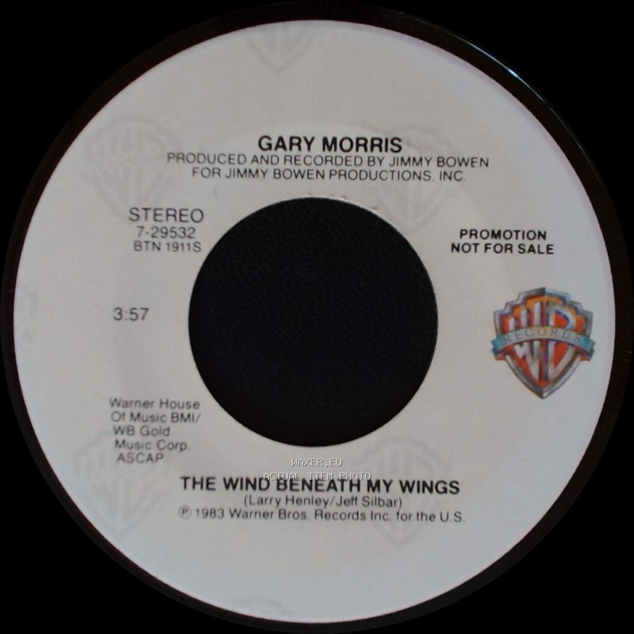 Gary Morris - The Wind Beneath My Wings / The Wind Beneath My Wings side B