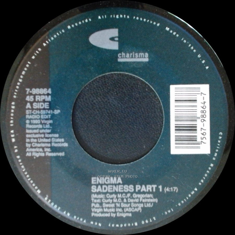 Enigma - Sadeness Part 1 / Sadeness Part 1 side A