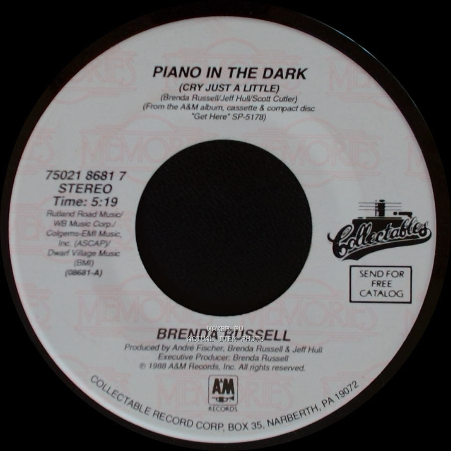 Brenda Russell - So Good, So Right / Piano In The Dark (Cry Just A Little) side B