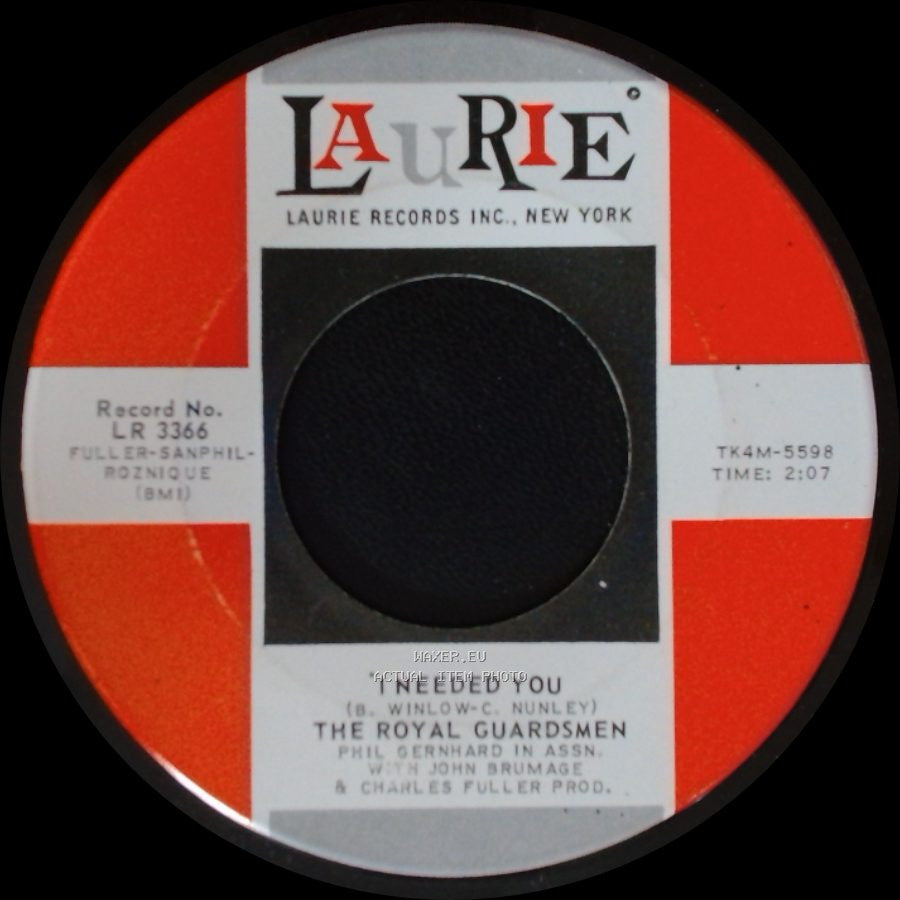 The Royal Guardsmen - I Needed You / Snoopy Vs. The Red Baron side A